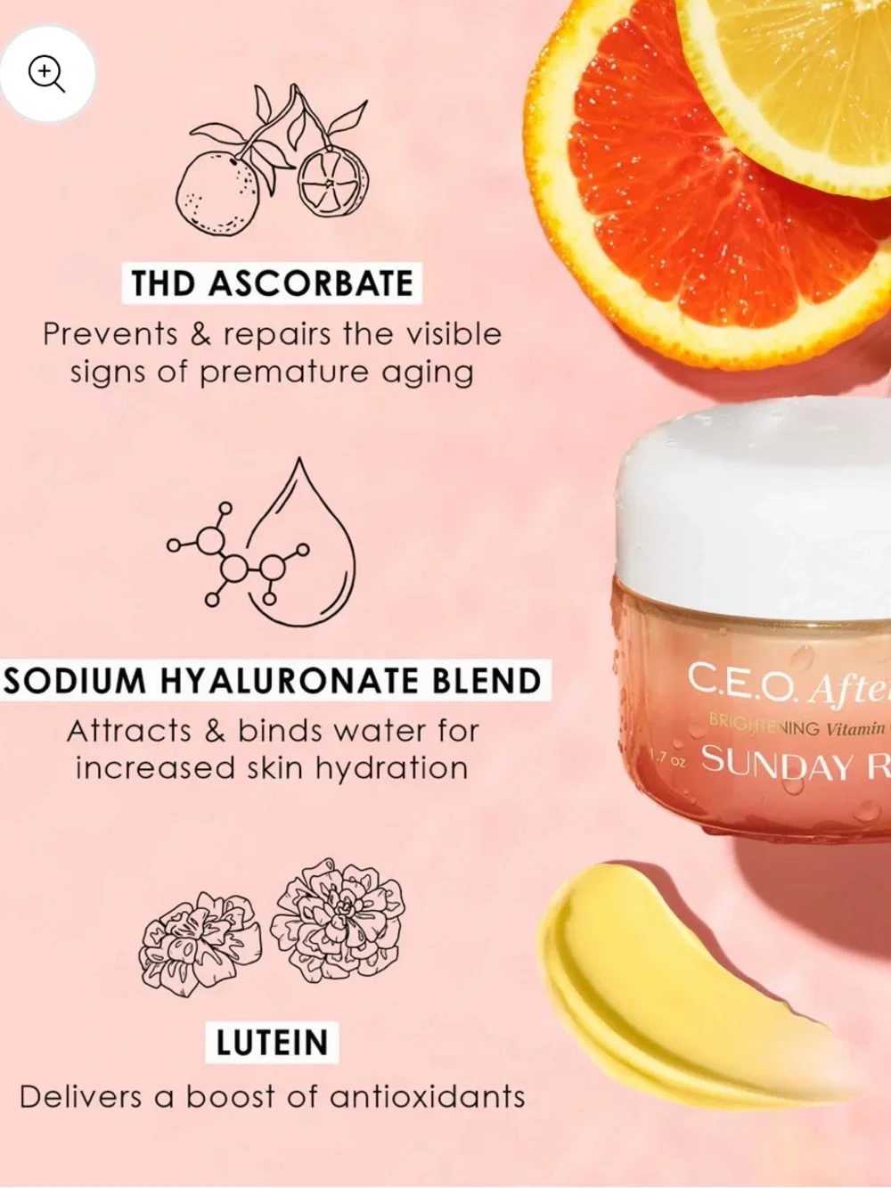 Sunday Riley C.E.O. Afterglow Brightening Vitamin C Gel Cream - 1.7 fl oz NWT - Picture 12 of 16